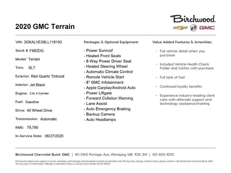 gmc Terrain 2020 - 2