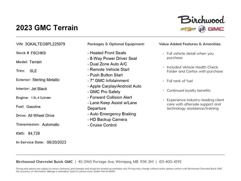 gmc Terrain 2023 - 2