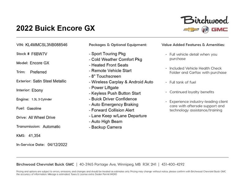 buick Encore GX 2022 - 2