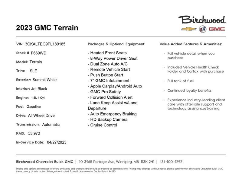 gmc Terrain 2023 - 2