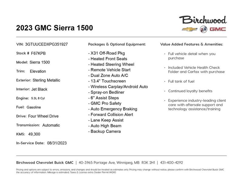 gmc Sierra 1500 2023 - 2