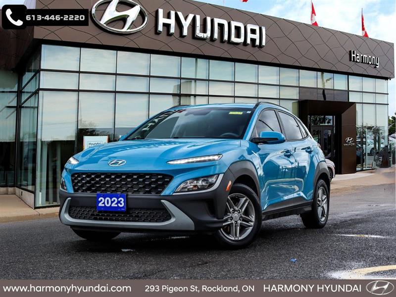 Blue 2023 Hyundai Kona Essential AWD SUV / Crossover Continuously Variable Transmission