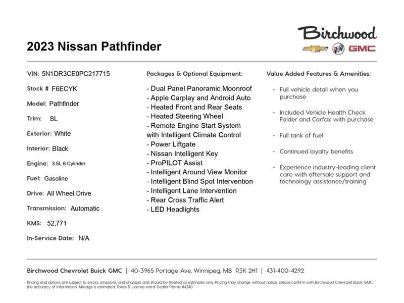 nissan Pathfinder 2023 - 24