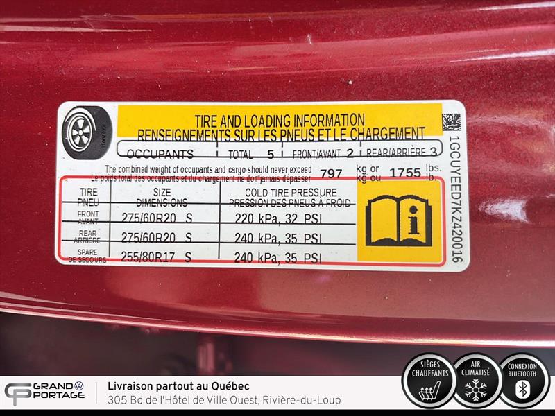 chevrolet Silverado 1500 2019 - 20