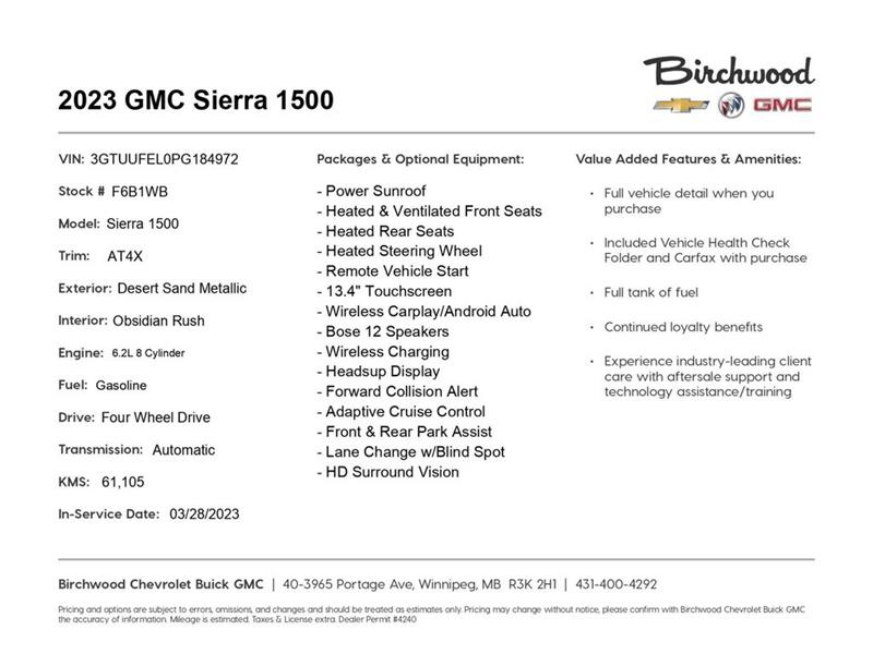 gmc Sierra 1500 2023 - 2