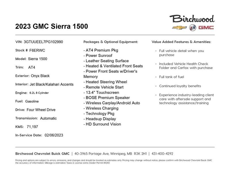 gmc Sierra 1500 2023 - 2