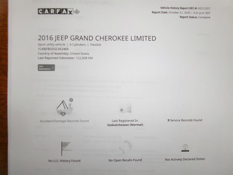 jeep Grand Cherokee 2016 - 19
