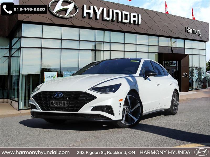 White 2021 Hyundai Sonata Sport FWD Sedan Automatic