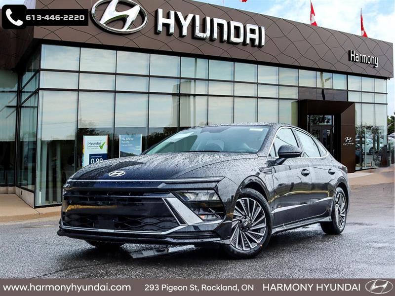 Black 2026 Hyundai Sonata Hybrid Preferred-Trend FWD Sedan Automatic