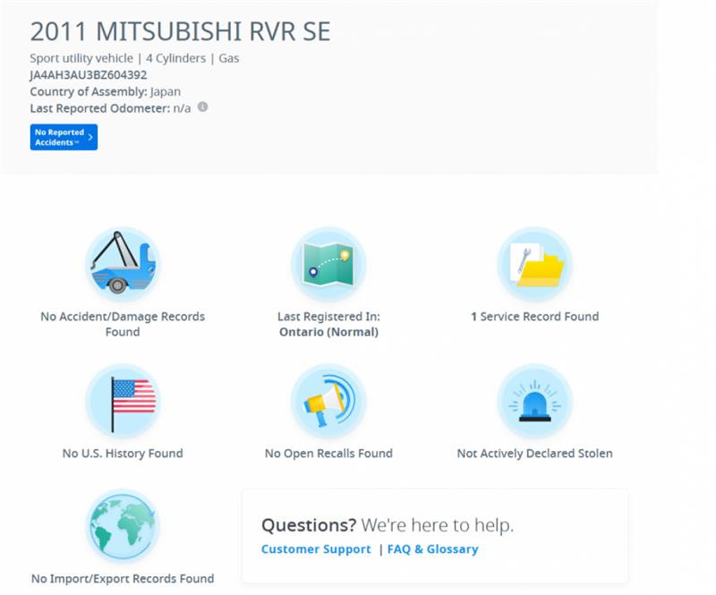 mitsubishi RVR 2011 - 2