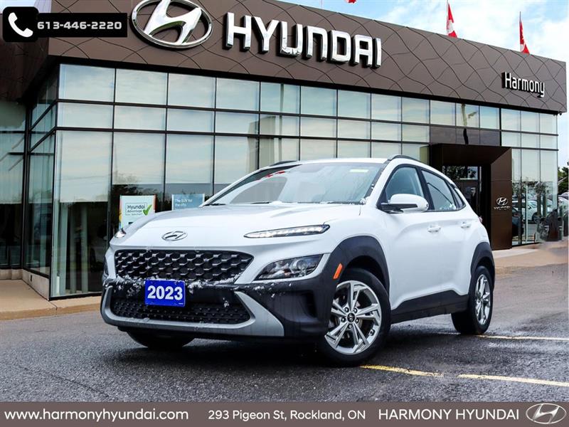 White 2023 Hyundai Kona SUV / Crossover Continuously Variable Transmission