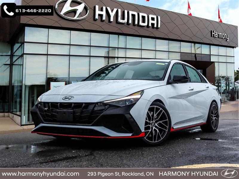 White 2022 Hyundai Elantra N Sedan Front-Wheel Drive Automatic