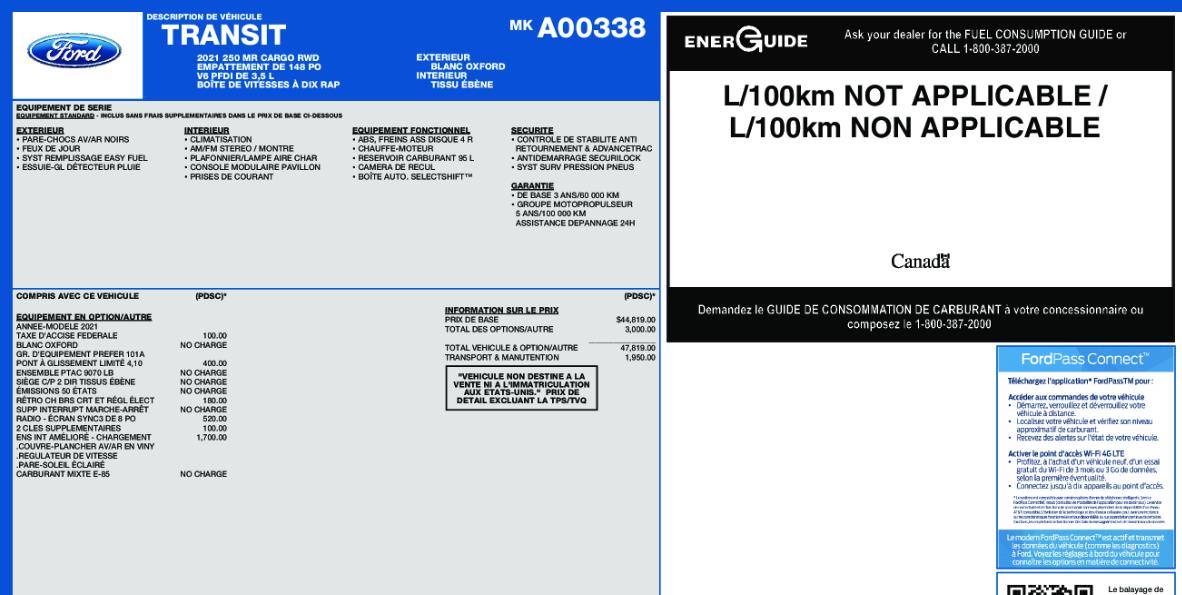 ford Transit Cargo Van 2021