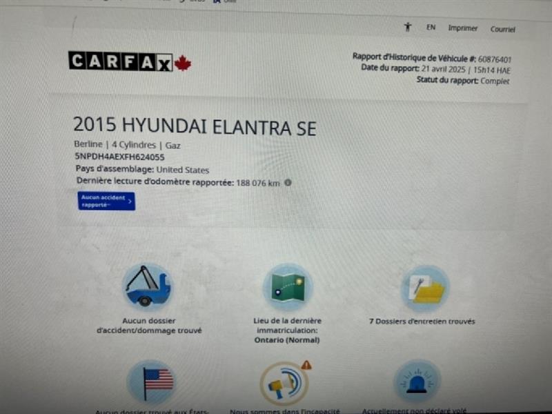 hyundai Elantra 2015 - 2