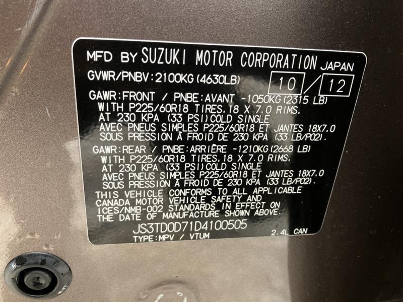 suzuki Grand Vitara 2013 - 17