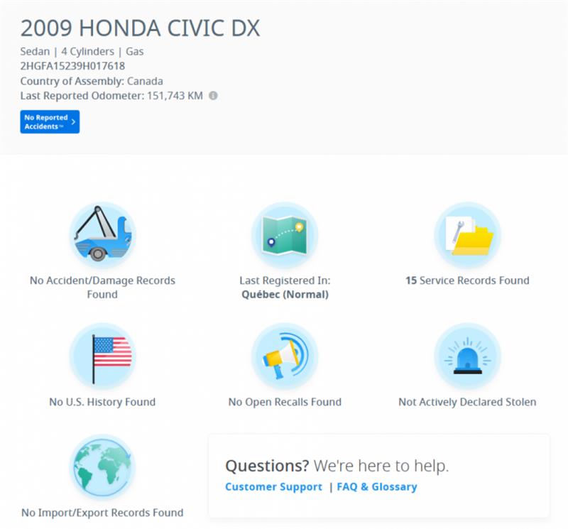 honda Berline Civic 2009 - 2