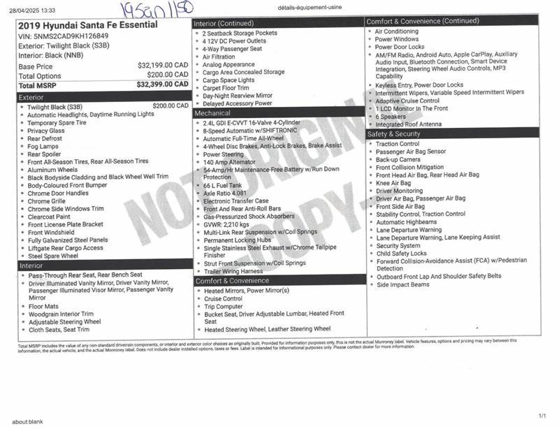 2019 Hyundai Santa Fe - Image 11