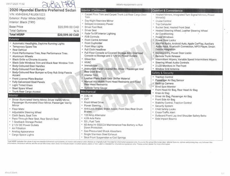2020 Hyundai Elantra - Image 19