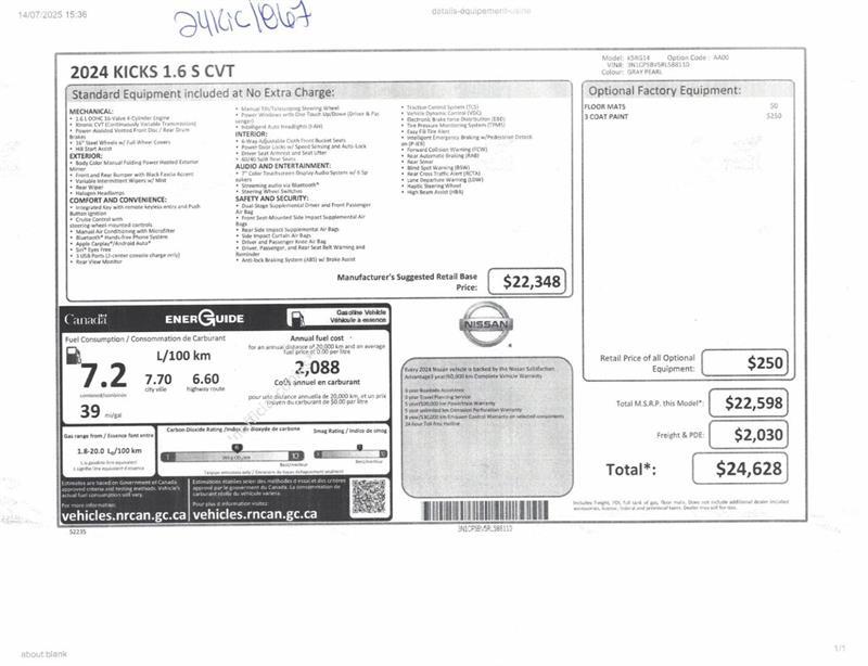 2024 Nissan Kicks - Image 21