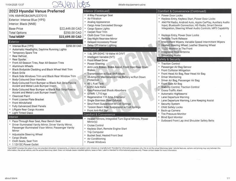 2023 Hyundai Venue - Image 10