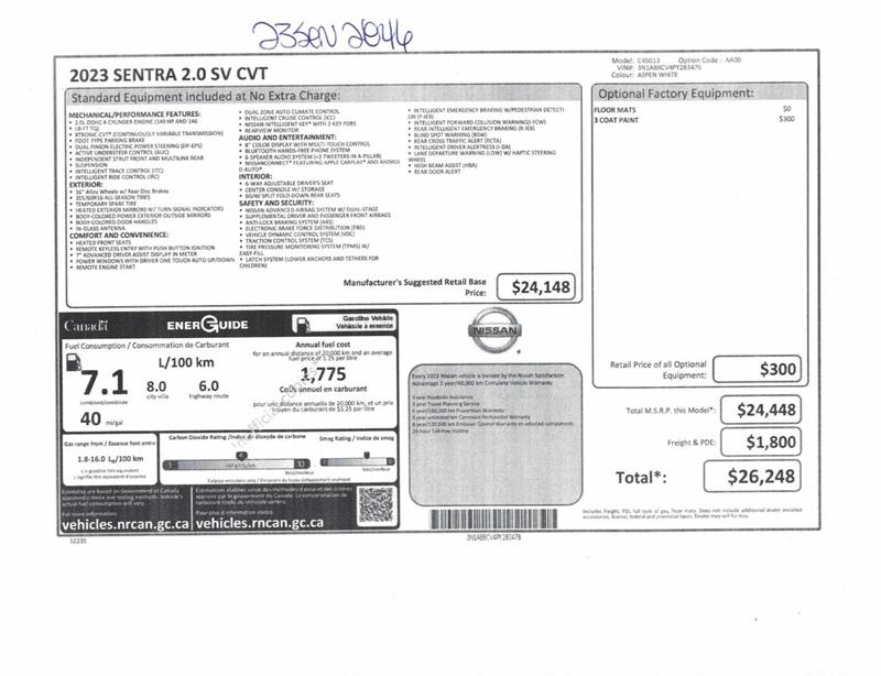 nissan Sentra 2023 - 20