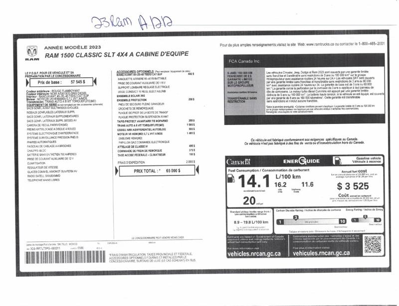 ram 1500 Classic 2023 - 18