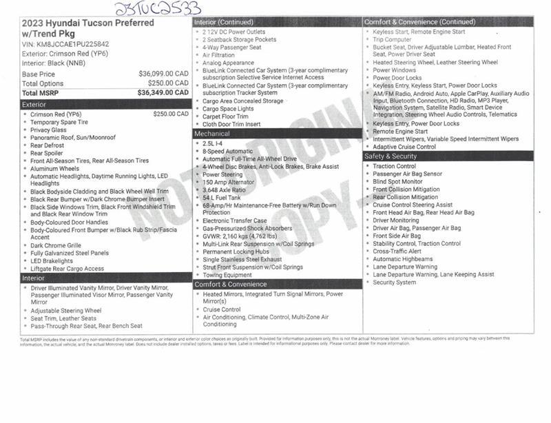 2023 Hyundai Tucson - Image 10
