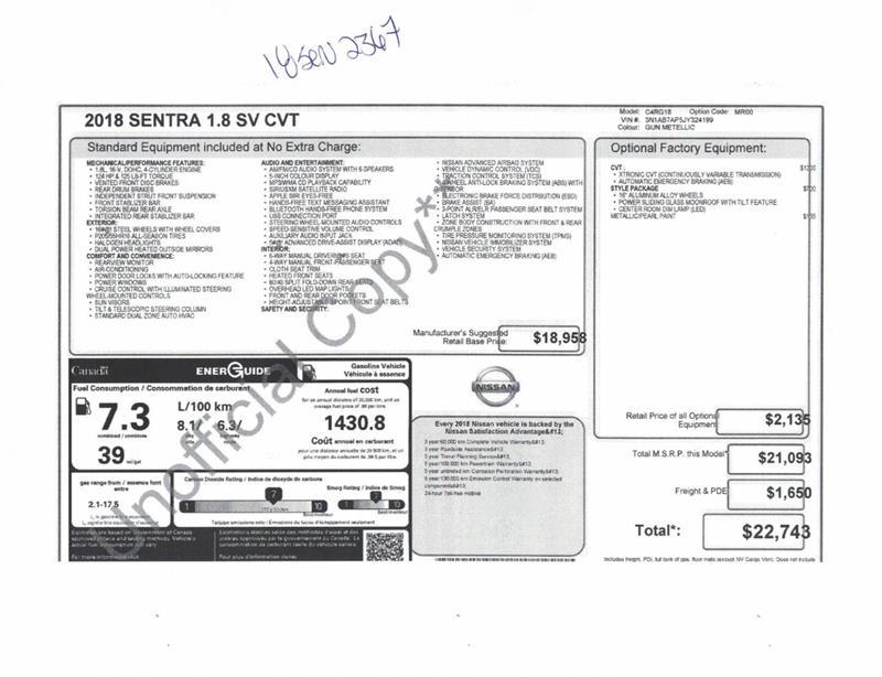 2018 Nissan Sentra - Image 10