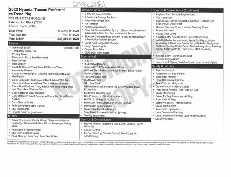 2023 Hyundai Tucson - Image 10