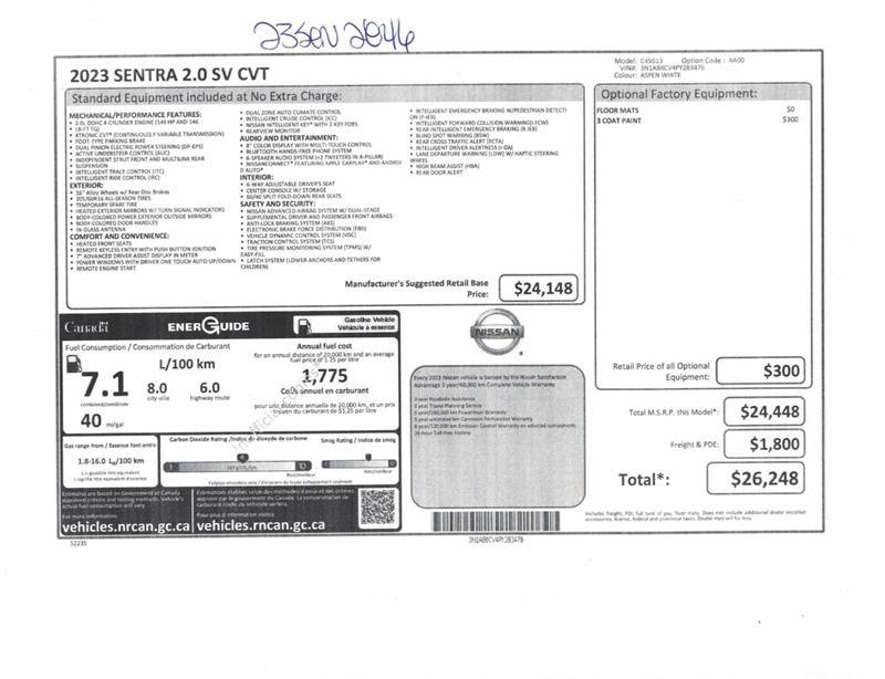 2023 Nissan Sentra - Image 20