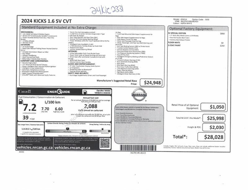 2024 Nissan Kicks - Image 10