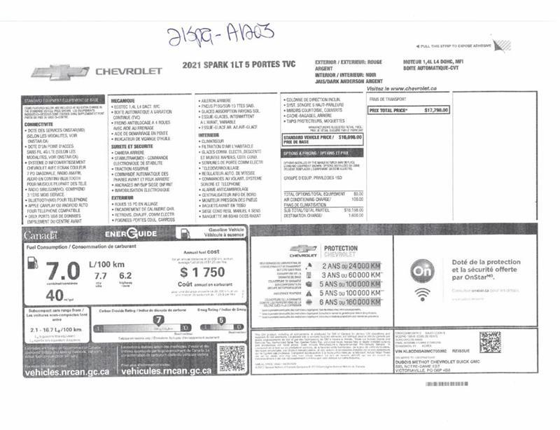 2021 Chevrolet Spark - Image 11