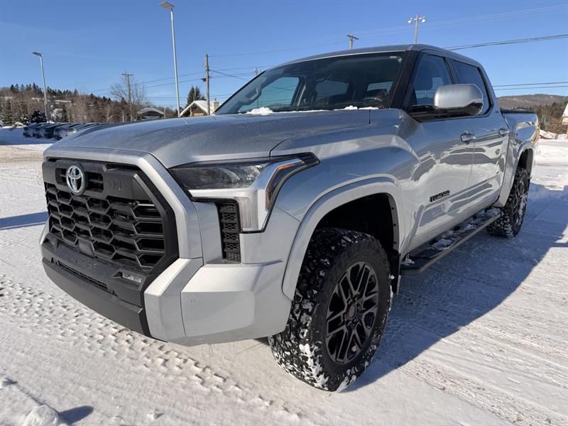 Silver 2023 Toyota Tundra SR5 CrewMax Cab 4WD Pickup Truck Four-Wheel Drive Automatic