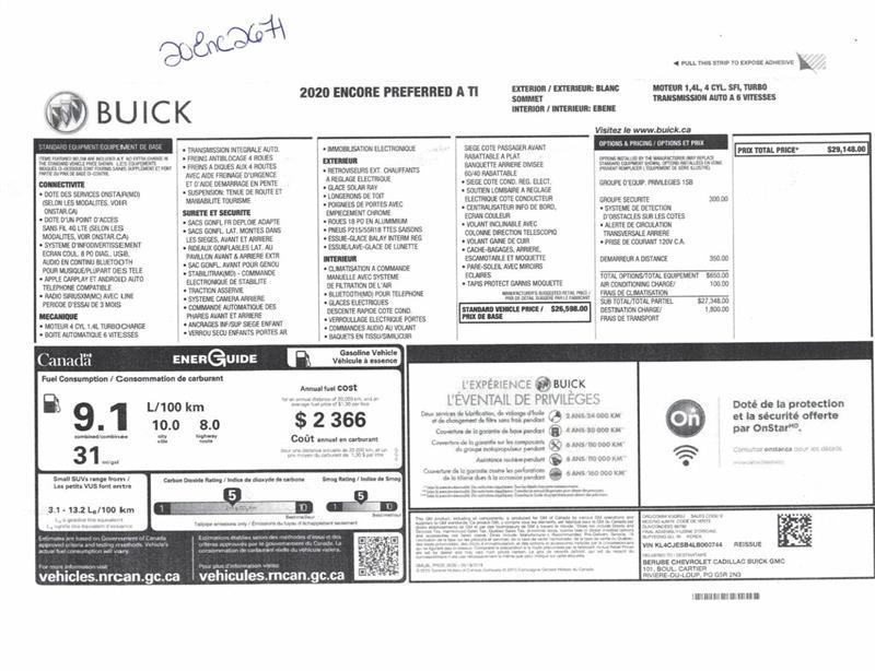 2020 Buick Encore - Image 10