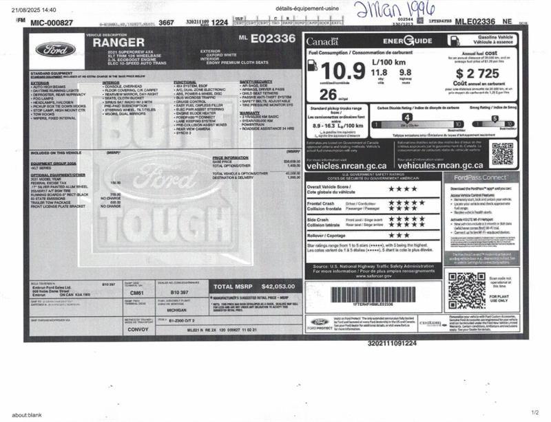 2021 Ford Ranger - Image 10