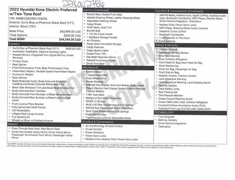 2022 Hyundai Kona - Image 14