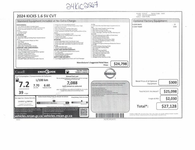 2024 Nissan Kicks - Image 11