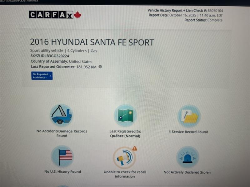 hyundai Santa Fe Sport 2016 - 2