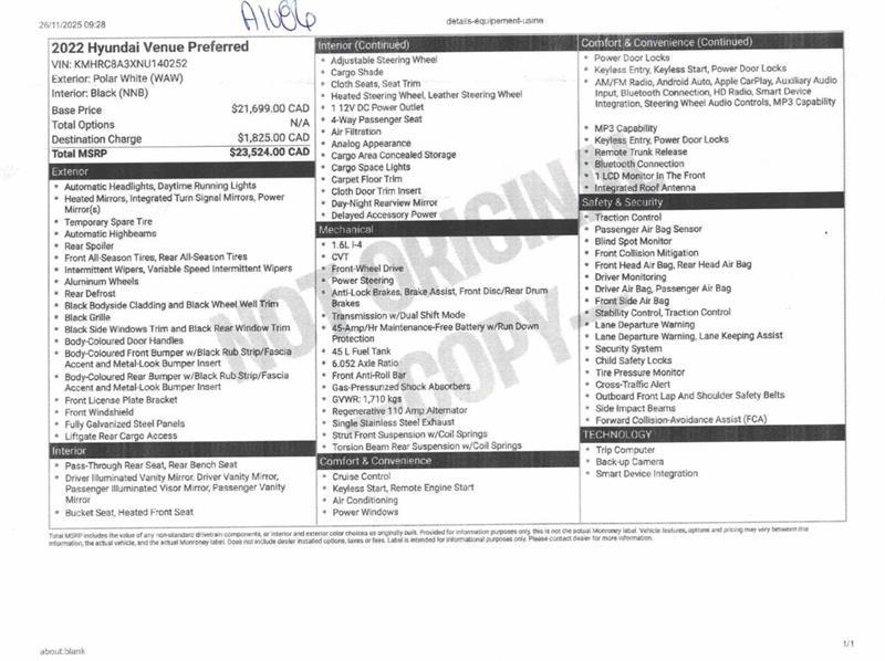 2022 Hyundai Venue - Image 10