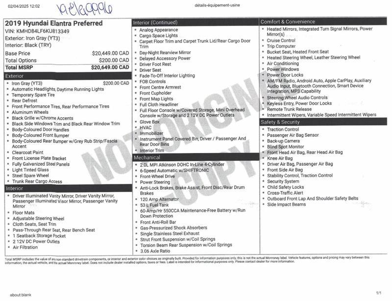 2019 Hyundai Elantra - Image 13