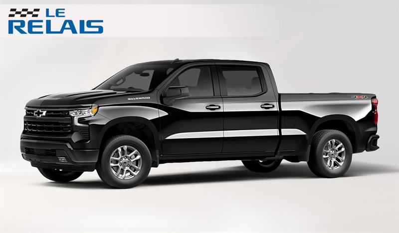 Black 2026 Chevrolet Silverado 1500 RST Crew Cab 4WD Pickup Truck Four-Wheel Drive Automatic