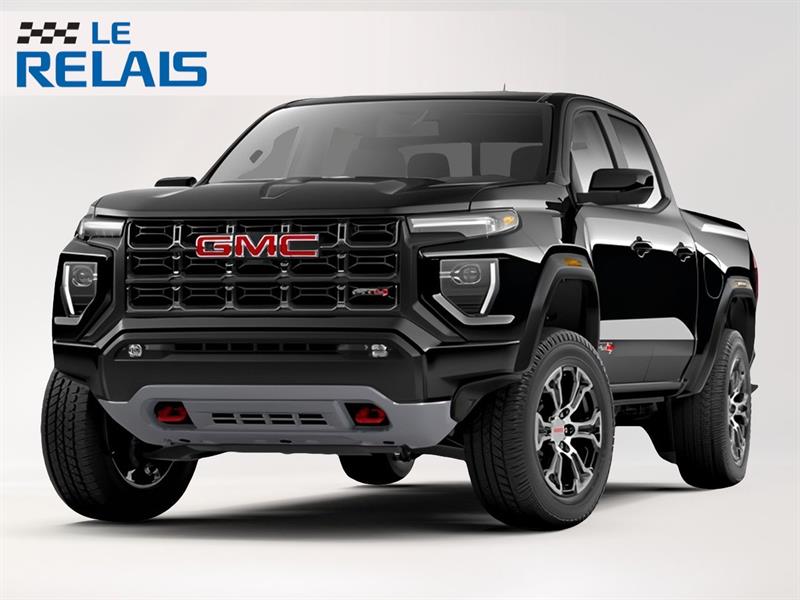Black 2026 GMC Canyon AT4 Crew Cab 4WD Pickup Truck Four-Wheel Drive Automatic