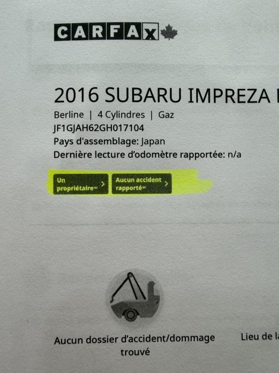 subaru Impreza Sedan 2016 - 20