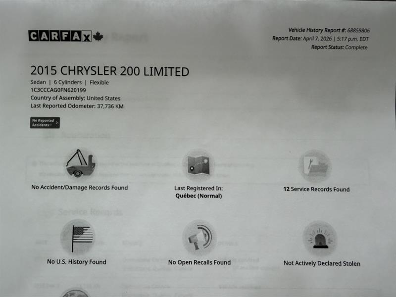 chrysler 200 2015 - 18