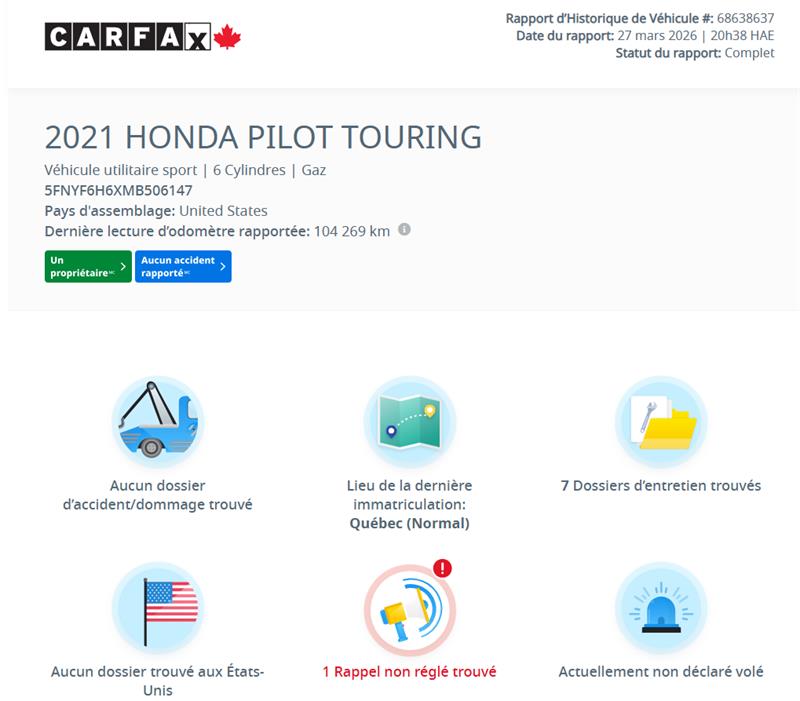 honda Pilot 2021 - 2