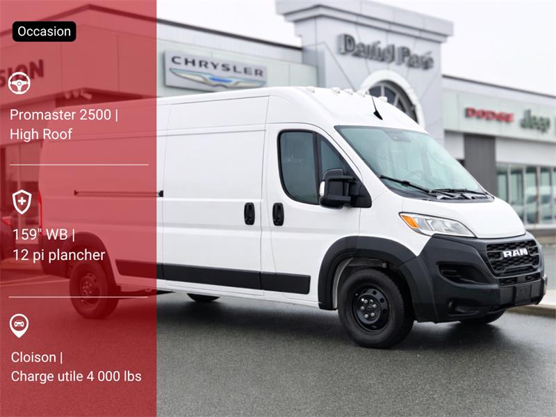 ram ProMaster fourgonnette utilitaire 2023
