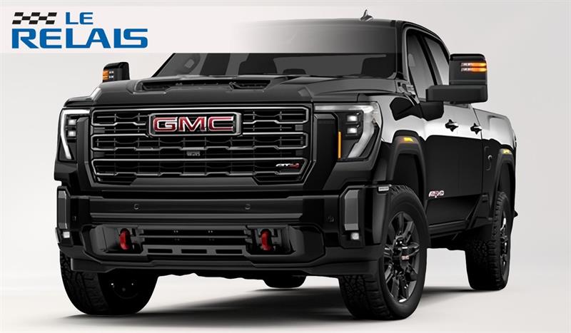 Black 2026 GMC Sierra 2500HD AT4 Crew Cab 4WD Pickup Truck Four-Wheel Drive Automatic
