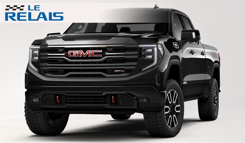 Black 2026 GMC Sierra 1500 AT4 Crew Cab 4WD Pickup Truck Four-Wheel Drive Automatic