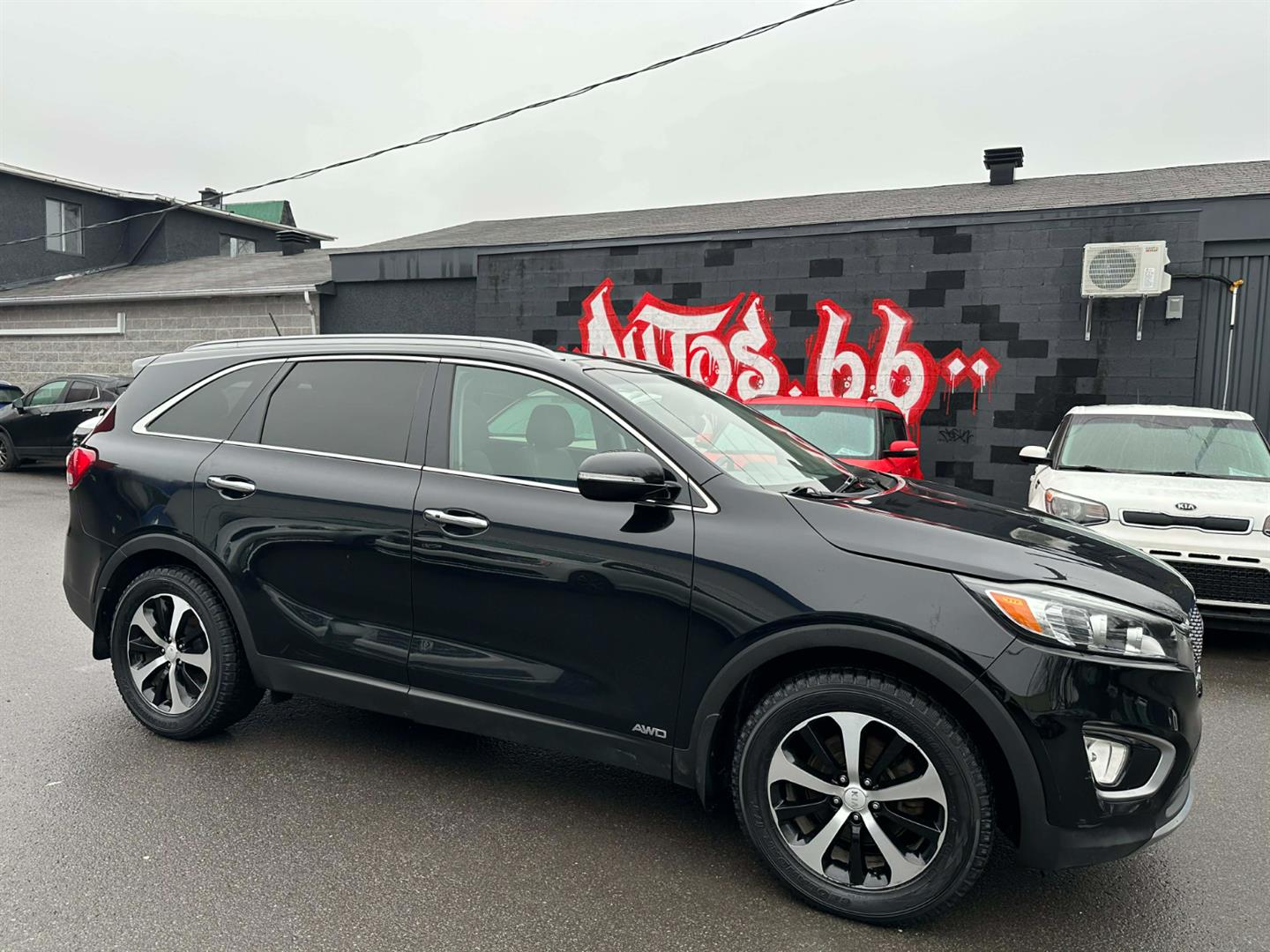 Black 2016 Kia Sorento EX V6 AWD SUV / Crossover All-Wheel Drive Automatic