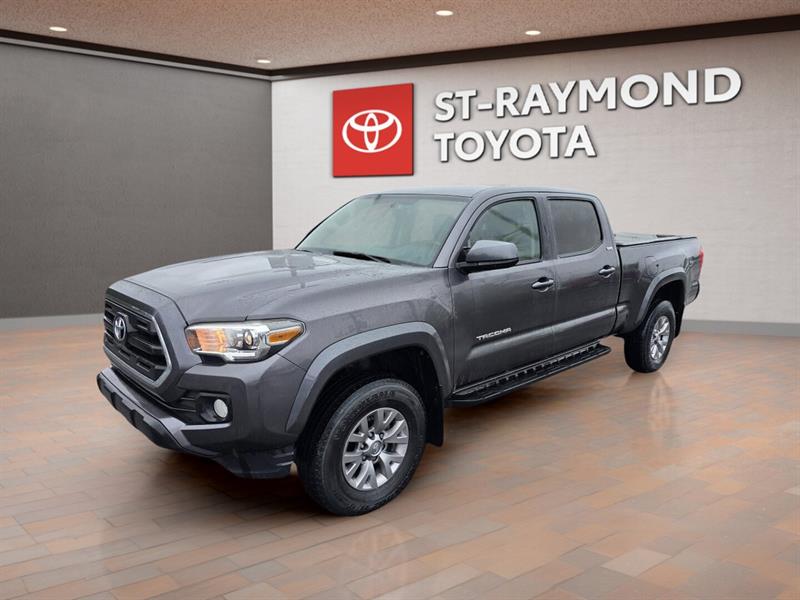Gray 2017 Toyota Tacoma SR5 V6 Double Cab LB 4WD Pickup Truck Four-Wheel Drive Automatic